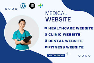 design dental, medical, healthcare, clinic, hospital, dentist wordpress website