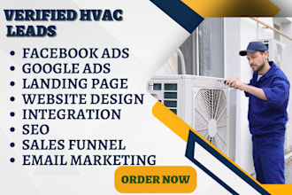 generate hvac leads air duct dryer vent cleaning website cooling heating service