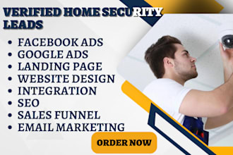 generate home security leads cyber security alarm cctv smart home locksmith lead