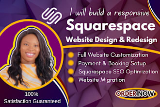 develop squarespace website design, squarespace website redesign godaddy design