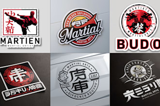 design stamp or seal martial arts, jiu jitsu logo