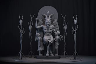 sculpt 3d models for 3d printing and rendering