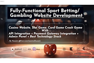 create sport bet website, sport bet app, crash game, slot, fantasy sport website