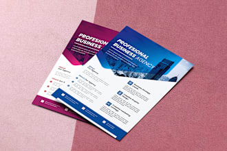 do premium flyer and poster design for your business
