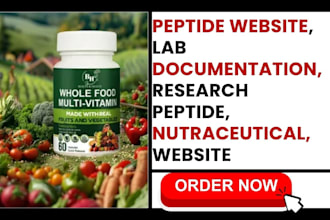 peptide website, lab documentation research peptide nutraceutical website