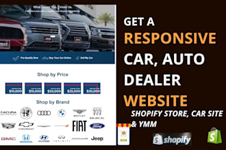 design car dealership auto dealer shopify store automobile car rental website