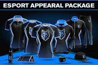 design an esports jersey hoodie and jacket package
