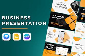 do presentation design for google slides, keynote, canva