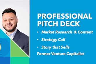research and write an investor pitch deck that secures funding