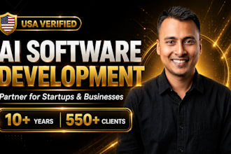 do ai web app, ai software, ai website development as full stack web developer