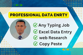 find company info data entry, lead generation and   excel