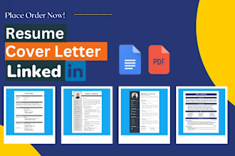 write standout resume CV cover letter and linkedin profile