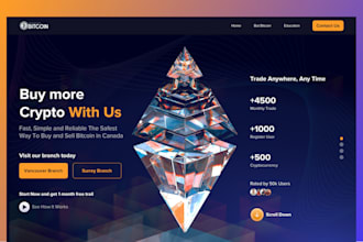 design crypto website for you