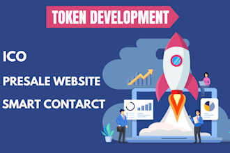 develop presale website, crypto token, smart contract