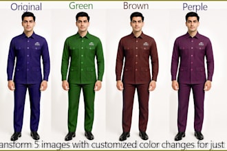 do photoshop color change for products, clothes and more