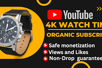 do organic watch hours subscribes for youtube monetization