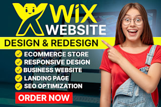 wix website design, redesign, wix ecommerce store,wix business website, wix blog