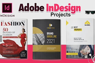 do professional adobe indesign projects in 6h