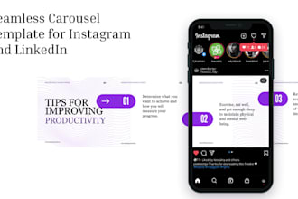 design your instagram and linkedin carousel posts
