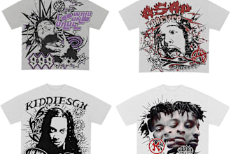 design your streetwear brand in y2k, opium, hellstar, grunge or any style