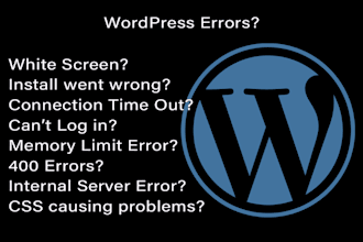 resolve wordpress problems and errors