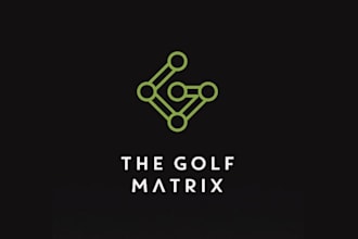design professional golf matrix logo