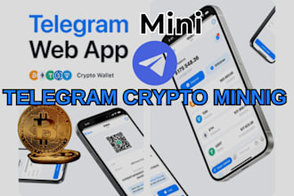 develop telegram mini app, crypto mini app, telegram crypto game