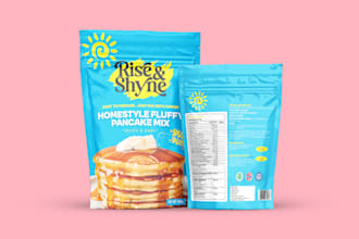 edit, add bleed, resize, product label and packaging design