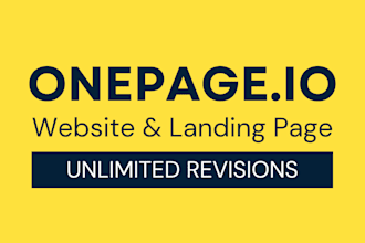 design redesign website or landing page with onepage dot io