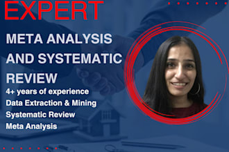 deliver systematic review meta analysis and manuscripts