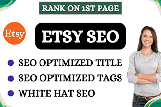 do seo of etsy listing to rank products on top pages for etsy promotion sales