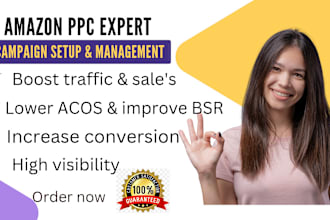 setup amazon PPC campaign management and optimization
