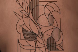 design artistic line art, minimalist tattoo art