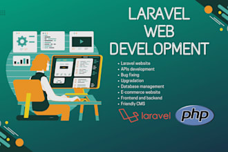 develop, fix bugs and upgrade laravel websites