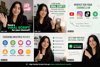 write you a viral script for instagram, youtube, tiktok