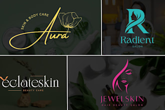 design luxury spa, beauty and skin care cosmetics logo