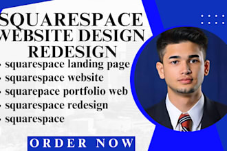 build squarespace website, redesign squarespace portfolio website square website