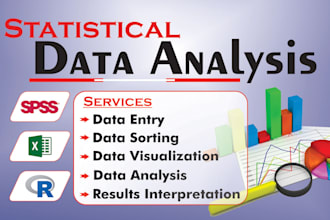 analyze statistical data using spss, excel or r with results interpretation