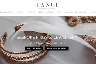 design luxury jewelry shopify store fashion store jewelry dropshipping website