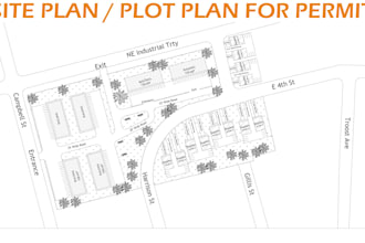 draw 2d site plan, plot plan, lot subdivision for permit in 24 hour