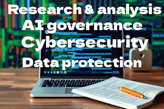 write expert cybersecurity, privacy, ai governance research articles