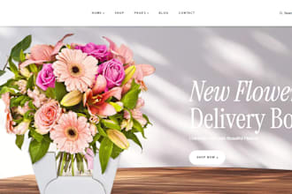 design flower shopify store plants store flower website gardening florist store