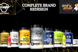 design supplement label and product label packaging