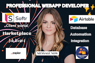 build a webapp and mobile app with softr, weweb, shoutem, flutter flow