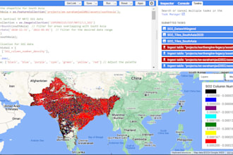 do all analysis using google earth engine for remote sensing and gis