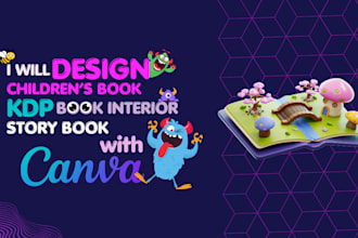 design the layout and book interior for children books