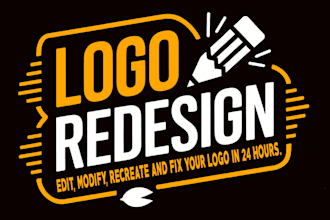 design, redesign, edit, recreate, modify, and fix your logo in 24 hours