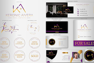 do real estate branding realtor signature notary property logo