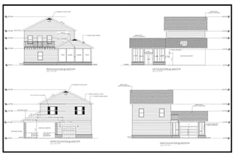 draw 2d, 3d floor plan architectural blueprint drawings in autocad