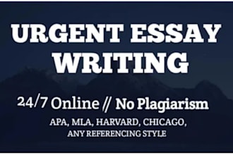 do urgent apa, mla and harvard essay writing, case study in 10 hours